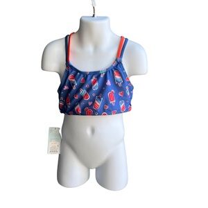 NWT-CAT & JACK SWIM SUIT Tops Lot Of 2 size S 6/7 NWT